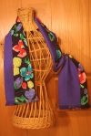 repurpose, vintage, scarves, machine embroidery, lala gallery, holiday gifts